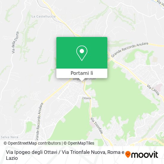 Mappa Via Ipogeo degli Ottavi / Via Trionfale Nuova