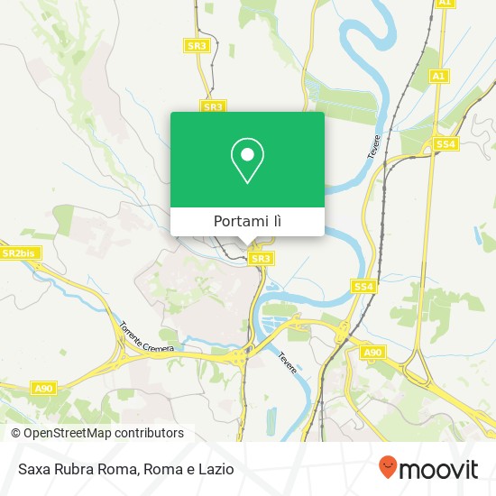 Mappa Saxa Rubra Roma