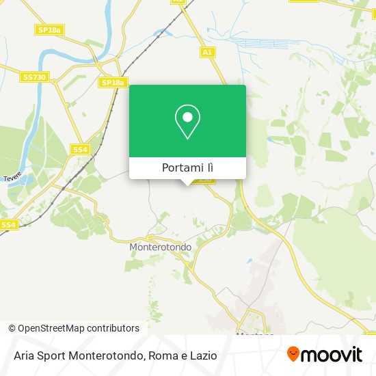 Mappa Aria Sport Monterotondo