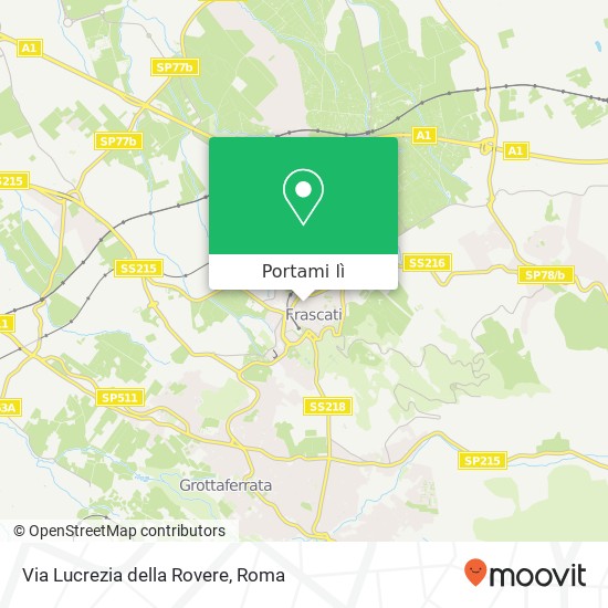 Mappa Via Lucrezia della Rovere