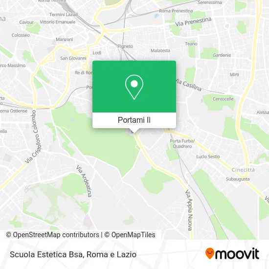 Mappa Scuola Estetica Bsa