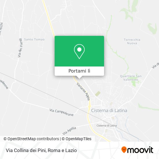 Mappa Via Collina dei Pini