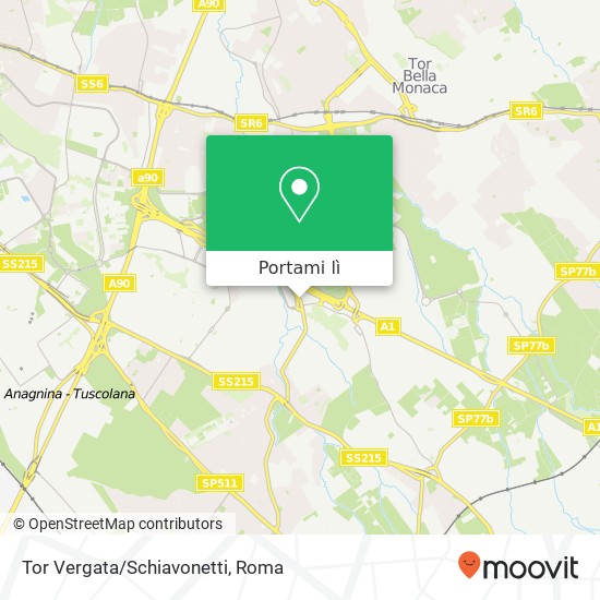 Mappa Tor Vergata/Schiavonetti