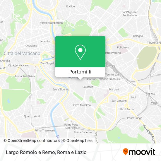 Mappa Largo Romolo e Remo