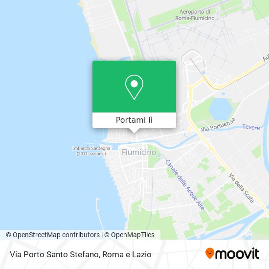 Mappa Via Porto Santo Stefano