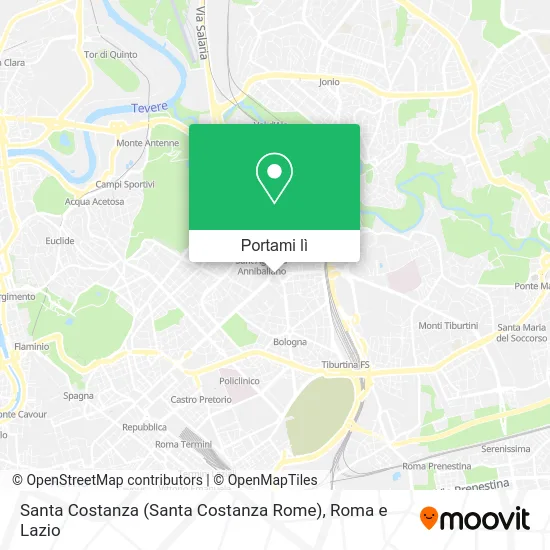 Mappa Santa Costanza (Santa Costanza Rome)