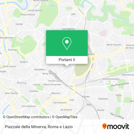 Mappa Piazzale della Minerva