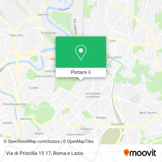 Mappa Via di Priscilla  15 17