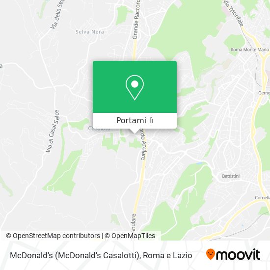 Mappa McDonald's (McDonald's Casalotti)