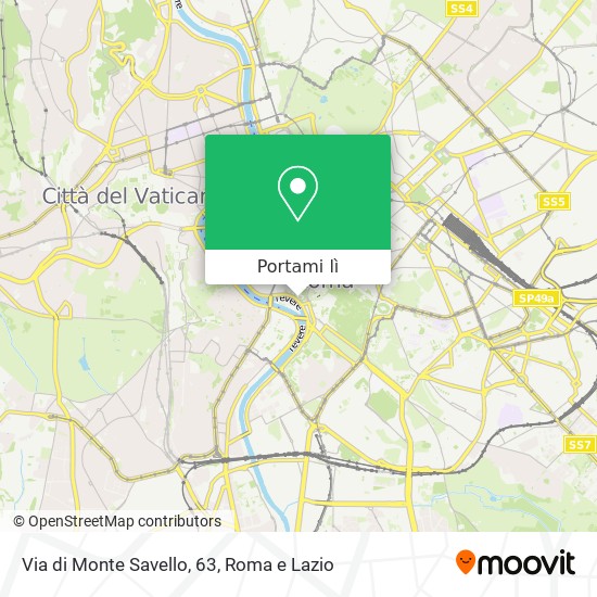Mappa Via di Monte Savello, 63