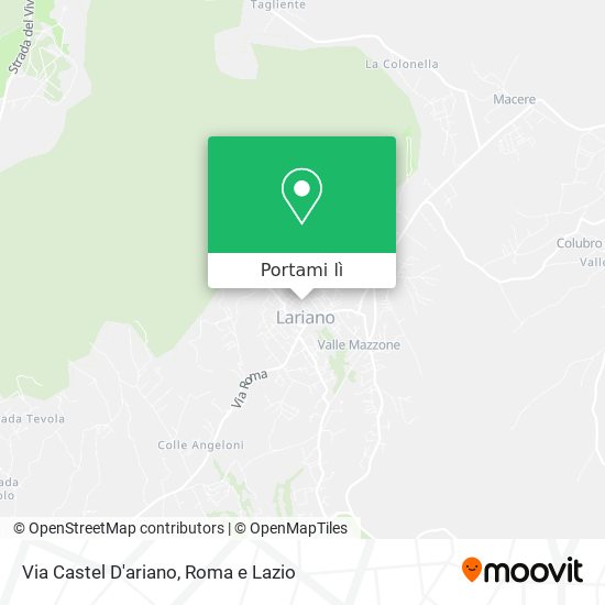 Mappa Via Castel D'ariano
