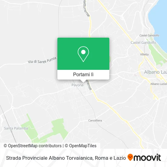 Mappa Strada Provinciale Albano Torvaianica