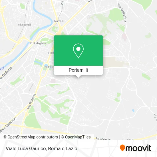 Mappa Viale Luca Gaurico