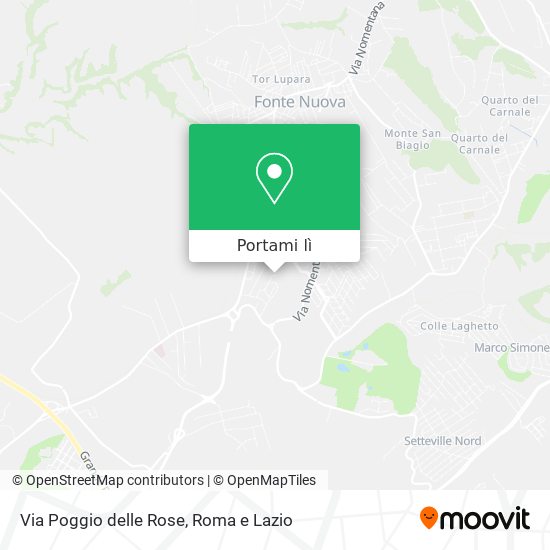 Mappa Via Poggio delle Rose