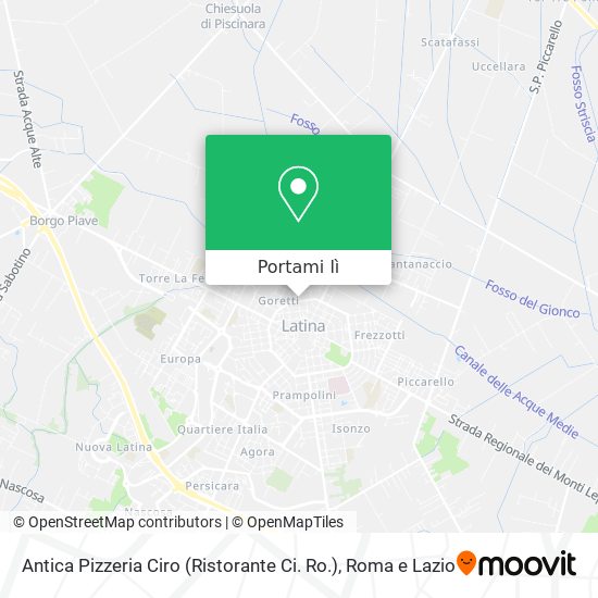Mappa Antica Pizzeria Ciro (Ristorante Ci. Ro.)