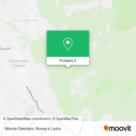 Mappa Monte Gennaro