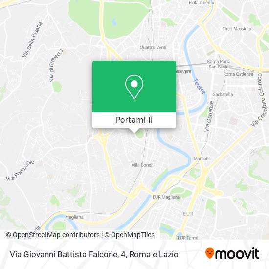 Mappa Via Giovanni Battista Falcone, 4