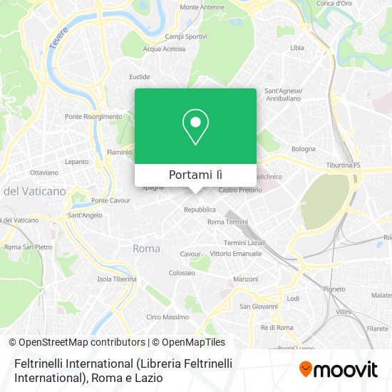 Mappa Feltrinelli International (Libreria Feltrinelli International)