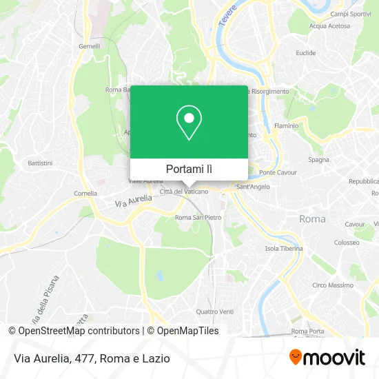 Mappa Via Aurelia, 477