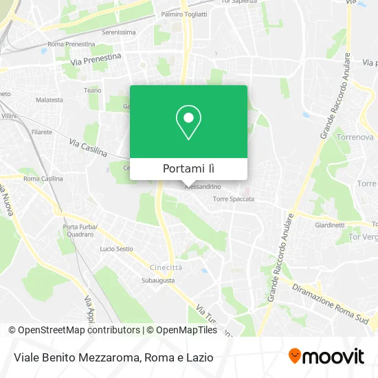 Mappa Viale Benito Mezzaroma