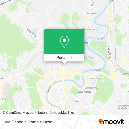 Mappa Via Flaminia