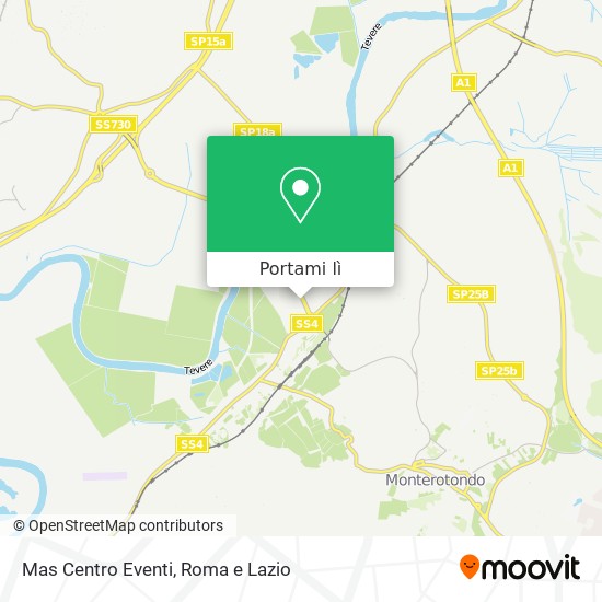 Mappa Mas Centro Eventi