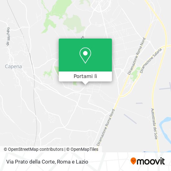 Mappa Via Prato della Corte