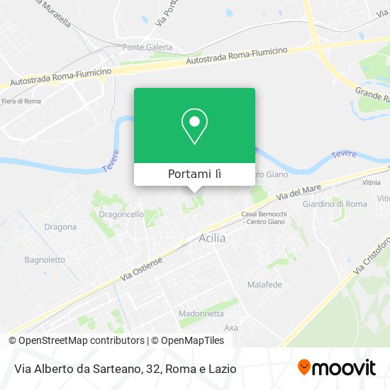 Mappa Via Alberto da Sarteano, 32