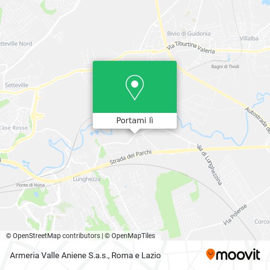 Mappa Armeria Valle Aniene S.a.s.