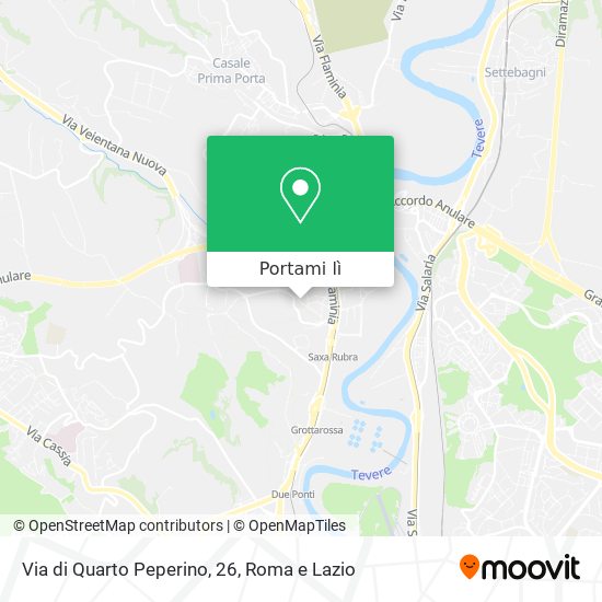 Mappa Via di Quarto Peperino, 26