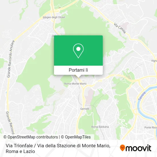 Mappa Via Trionfale / Via della Stazione di Monte Mario