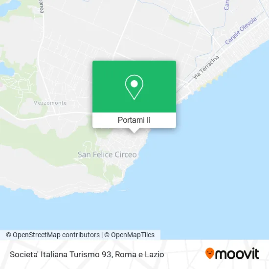 Mappa Societa' Italiana Turismo 93