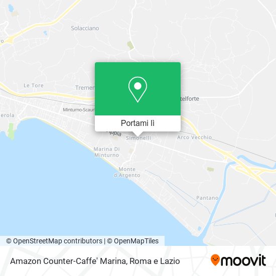 Mappa Amazon Counter-Caffe' Marina
