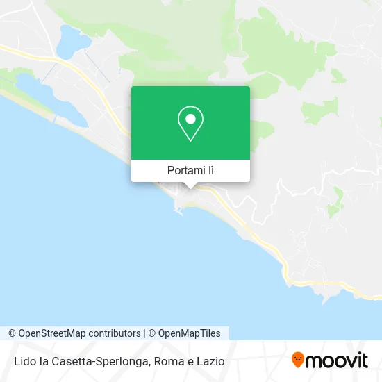 Mappa Lido la Casetta-Sperlonga