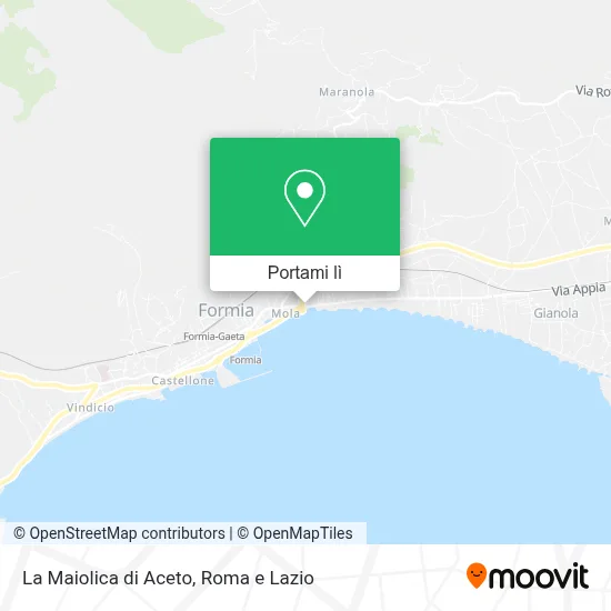 Mappa La Maiolica di Aceto