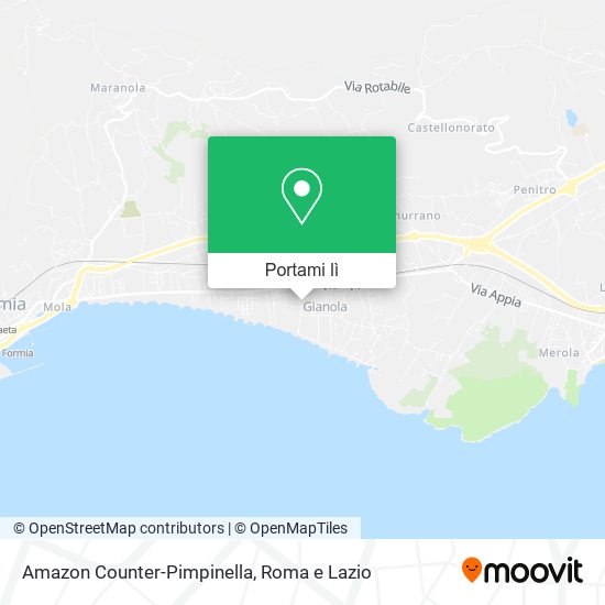 Mappa Amazon Counter-Pimpinella