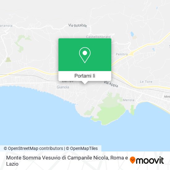 Mappa Monte Somma Vesuvio di Campanile Nicola