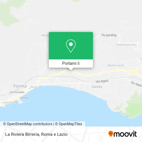 Mappa La Riviera Birreria