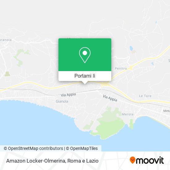 Mappa Amazon Locker-Olmerina