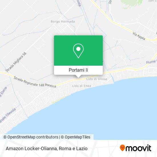 Mappa Amazon Locker-Olianna