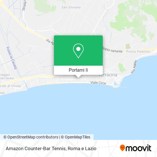 Mappa Amazon Counter-Bar Tennis