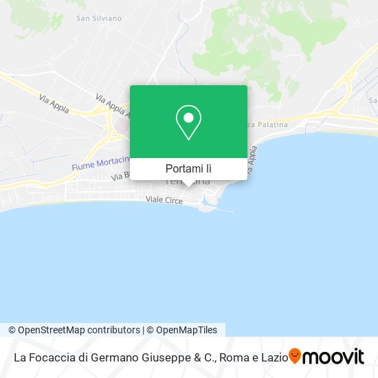 Mappa La Focaccia di Germano Giuseppe & C.