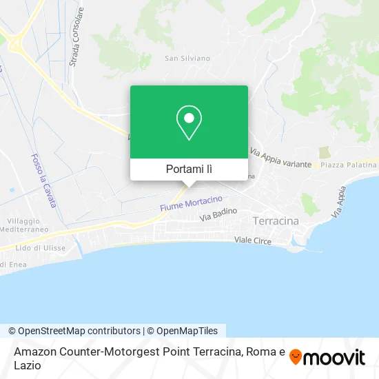 Mappa Amazon Counter-Motorgest Point Terracina