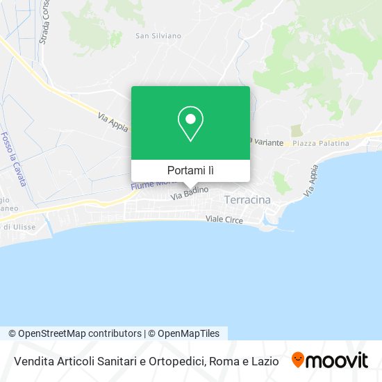 Mappa Vendita Articoli Sanitari e Ortopedici