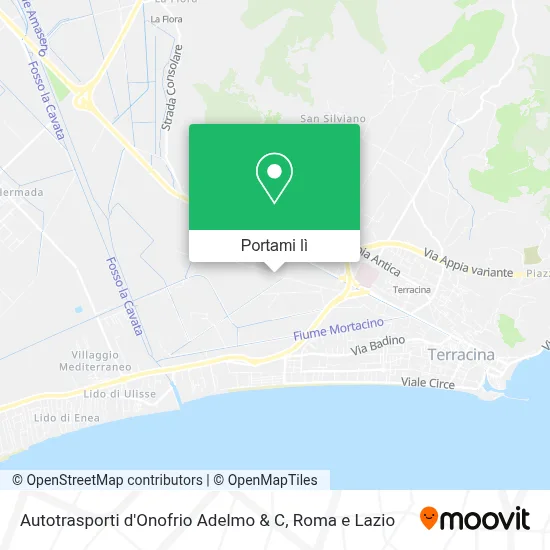 Mappa Autotrasporti d'Onofrio Adelmo & C