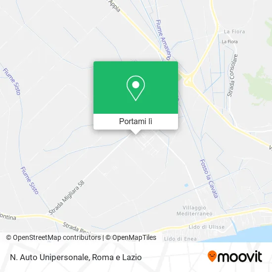 Mappa N. Auto Unipersonale