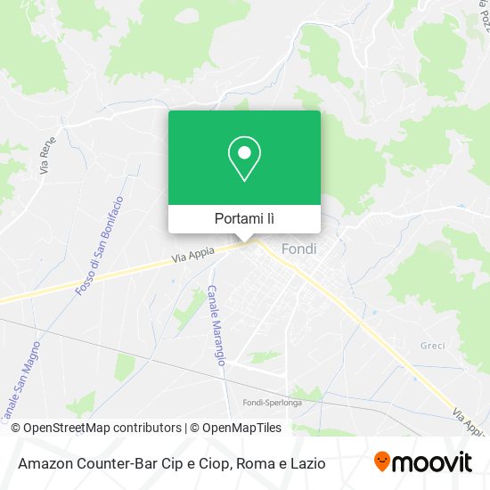Mappa Amazon Counter-Bar Cip e Ciop