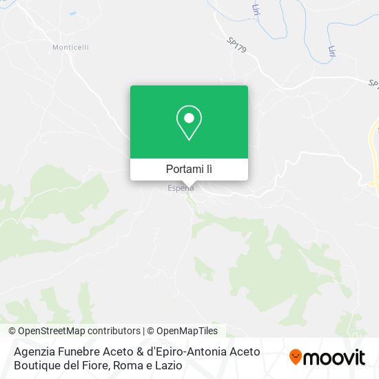 Mappa Agenzia Funebre Aceto & d'Epiro-Antonia Aceto Boutique del Fiore