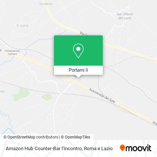 Mappa Amazon Hub Counter-Bar l'Incontro