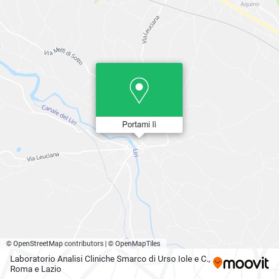 Mappa Laboratorio Analisi Cliniche Smarco di Urso Iole e C.